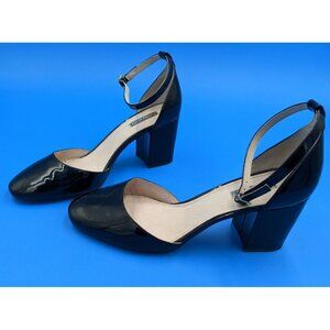 Louise et Cie Women's Shoes Size 9.5 M 39.5 Black Patent Leather Closed Toe Heel